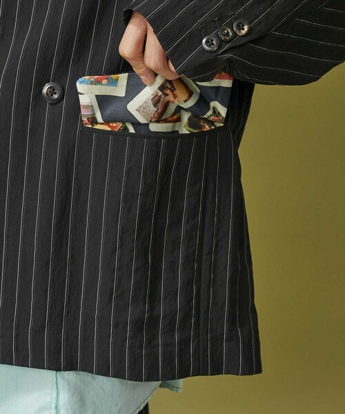 JIEDA（ジエダ）の「RAYON STRIPE DOUBLE JACKET（）」 - WEAR