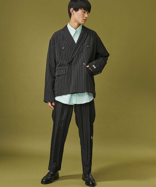JIEDA（ジエダ）の「RAYON STRIPE DOUBLE JACKET（）」 - WEAR
