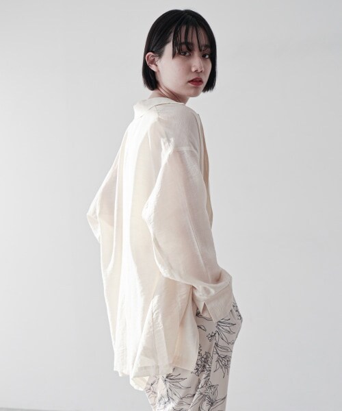 PAGEBOY（ページボーイ）の「【WEB先行予約】シアールーズジャケット（ジャケット/アウター・レディース・ブラック/グレージュ/エクリュ/アクア・S, M）」の8枚目の写真