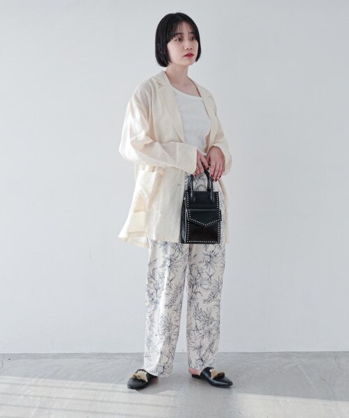 PAGEBOY（ページボーイ）の「【WEB先行予約】シアールーズジャケット（ジャケット/アウター・レディース・ブラック/グレージュ/エクリュ/アクア・S, M）」の11枚目の写真
