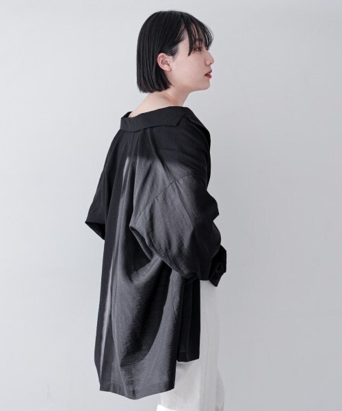 PAGEBOY（ページボーイ）の「【WEB先行予約】シアールーズジャケット（ジャケット/アウター・レディース・ブラック/グレージュ/エクリュ/アクア・S, M）」の5枚目の写真