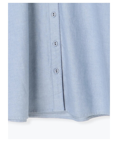 Samansa Mos2（サマンサ モスモス）の「オックスレギュラーシャツ（トップス・オフホワイト/サックスブルー/ブルー・F）」の5枚目の写真