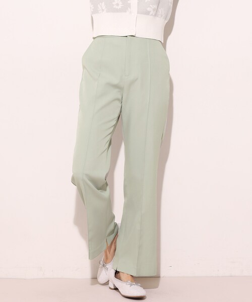 one after another NICE CLAUP（ワンアフターアナザーナイスクラップ）の「スラックスパンツ（その他パンツ・レディース・アイボリー/ミント/ベージュ系その他/グレー系その他・1/2）」の3枚目の写真