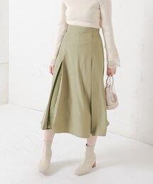 natural couture | 8枚接ぎレースちら見えスカート(スカート)