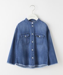 CIAOPANIC TYPY（チャオパニックティピー）の「【KIDS】【Lee×TYPY】バンドカラー デニムワークシャツ（シャツ/ブラウス・キッズ）」