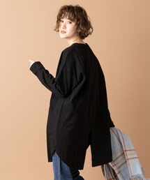 un dix cors（アンディコール）の「《予約》【《一枚でも決まる》手洗い可】ヘビーウエイトラウンドチュニック（Tシャツ/カットソー）」