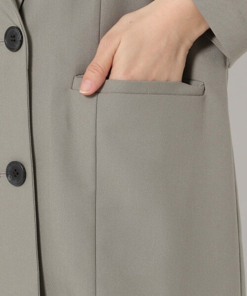 mysty woman（ミスティウーマン）の「【先行予約】オーバーダブルジャケット（ジャケット/アウター・レディース・ライトベージュ/ブラウンチェック/ライトカーキ・F）」の13枚目の写真