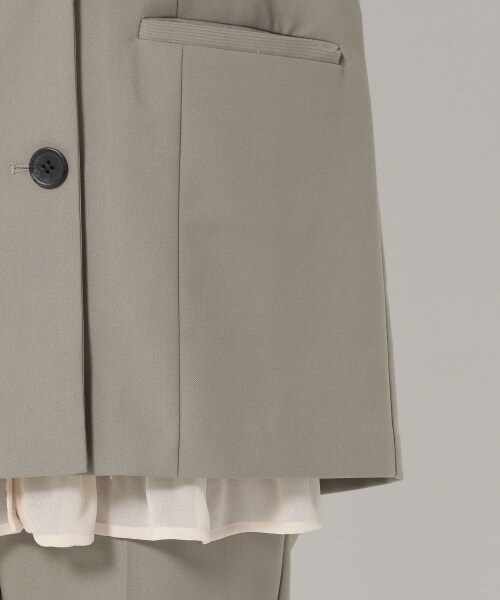 mysty woman（ミスティウーマン）の「【先行予約】オーバーダブルジャケット（ジャケット/アウター・レディース・ライトベージュ/ブラウンチェック/ライトカーキ・F）」の14枚目の写真