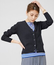 Curensology（カレンソロジー）の「コットンリネンニットカーディガン（トップス）」