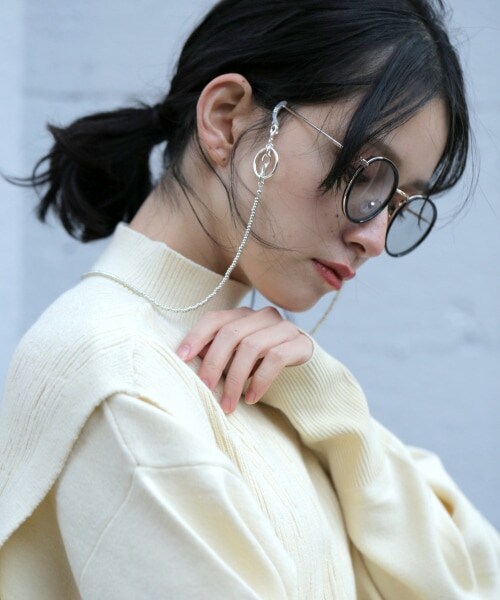 HARE（ハレ）の「マスクチェーン＊チェーングラスコード（アクセサリー・シルバー）」の5枚目の写真