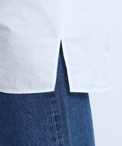 JEANASIS（ジーナシス）の「Shirring&FrillShirt（トップス・ホワイト()）」の10枚目の写真
