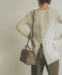 HAKUJI（ハクジ）の「HAKUJI バックボタンシルクトップス（その他・レディース）」