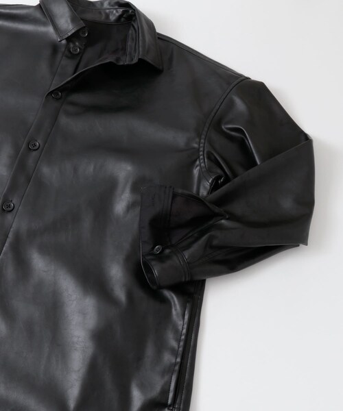 URBAN RESEARCH Sonny Label(アーバンリサーチサニーレーベル)の「ヴィーガンレザーシャツ(その他・メンズ・ベージュ/ブラック・FREE)」の14枚目の写真
