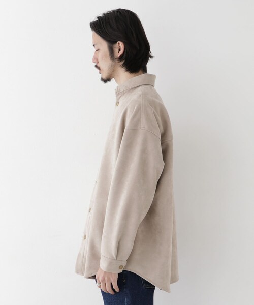URBAN RESEARCH Sonny Label(アーバンリサーチサニーレーベル)の「ヴィーガンレザーシャツ(その他・メンズ・ベージュ/ブラック・FREE)」の10枚目の写真