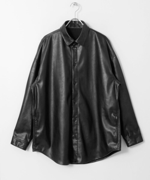 URBAN RESEARCH Sonny Label(アーバンリサーチサニーレーベル)の「ヴィーガンレザーシャツ(その他・メンズ・ベージュ/ブラック・FREE)」の12枚目の写真