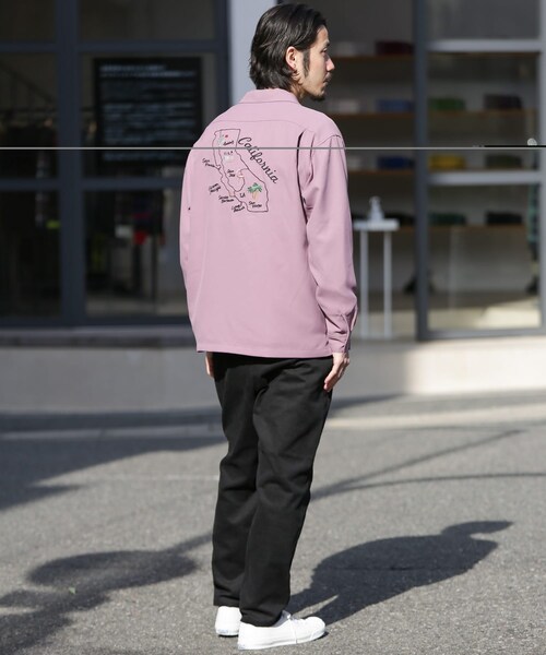 URBAN RESEARCH Sonny Label（アーバンリサーチサニーレーベル）の「L.A.モチーフ刺繍シャツ（その他・メンズ・アイボリー/ベージュ/ライトカーキ/パープル・M/L）」の13枚目の写真