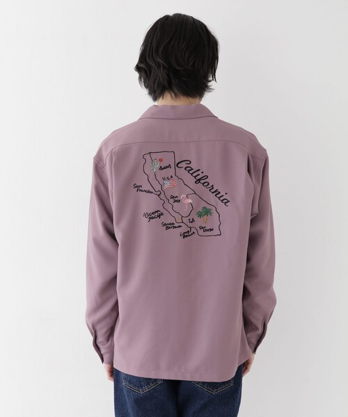 URBAN RESEARCH Sonny Label（アーバンリサーチサニーレーベル）の「L.A.モチーフ刺繍シャツ（その他・メンズ・アイボリー/ベージュ/ライトカーキ/パープル・M/L）」の16枚目の写真