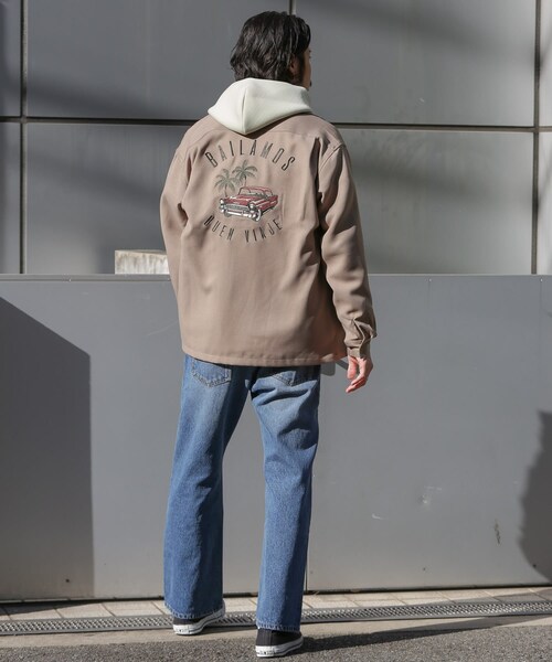 URBAN RESEARCH Sonny Label（アーバンリサーチサニーレーベル）の「L.A.モチーフ刺繍シャツ（その他・メンズ・アイボリー/ベージュ/ライトカーキ/パープル・M/L）」の6枚目の写真