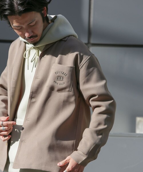 URBAN RESEARCH Sonny Label（アーバンリサーチサニーレーベル）の「L.A.モチーフ刺繍シャツ（その他・メンズ・アイボリー/ベージュ/ライトカーキ/パープル・M/L）」の2枚目の写真