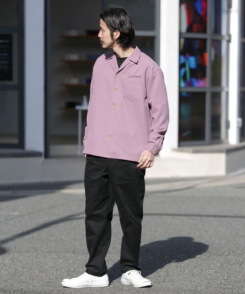 URBAN RESEARCH Sonny Label（アーバンリサーチサニーレーベル）の「L.A.モチーフ刺繍シャツ（その他・メンズ・アイボリー/ベージュ/ライトカーキ/パープル・M/L）」の12枚目の写真