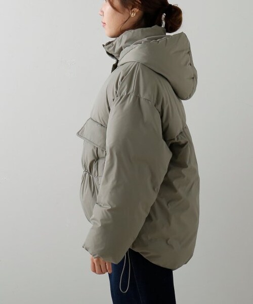 frames RAY CASSIN（フレームスレイカズン）の「フラップポケットオーバーサイズダウン（ジャケット/アウター・レディース・黒/カーキ/ベージュ・FREE）」の8枚目の写真