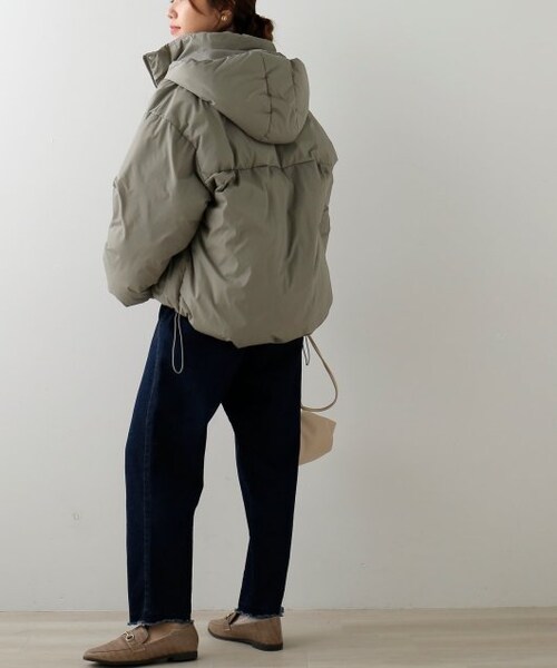 frames RAY CASSIN（フレームスレイカズン）の「フラップポケットオーバーサイズダウン（ジャケット/アウター・レディース・黒/カーキ/ベージュ・FREE）」の6枚目の写真