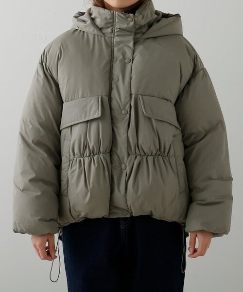 frames RAY CASSIN（フレームスレイカズン）の「フラップポケットオーバーサイズダウン（ジャケット/アウター・レディース・黒/カーキ/ベージュ・FREE）」の7枚目の写真