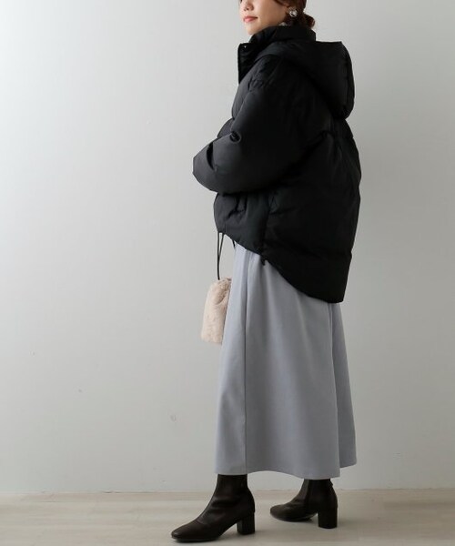 frames RAY CASSIN（フレームスレイカズン）の「フラップポケットオーバーサイズダウン（ジャケット/アウター・レディース・黒/カーキ/ベージュ・FREE）」の22枚目の写真