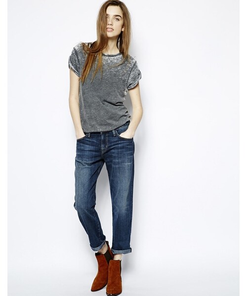 Current/Elliott（カレントエリオット）の「Current/Elliott Current Elliott Boyfriend Jeans（デニムパンツ・loved・28in-UK 10/27in-UK 8-10/24in-UK 6）」の2枚目の写真
