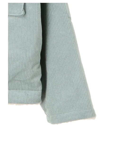 earth music&ecology（アースミュージックアンドエコロジー）の「【Special Price】SLS コーデュロイボアブルゾン（ジャケット/アウター・アイボリー/キャメル/サックスブルー/パープル・F）」の4枚目の写真