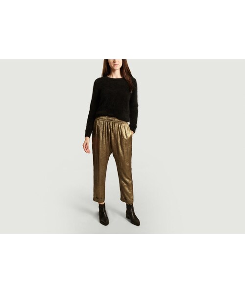 SWILDENS（スウィルデンズ）の「Cindy lamé elasticated trousers（その他・Or・34/36/38/40）」の4枚目の写真