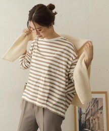 URBAN RESEARCH DOORS（アーバンリサーチドアーズ）の「【WEB限定】ボーダーワイドプルオーバー（その他・レディース）」