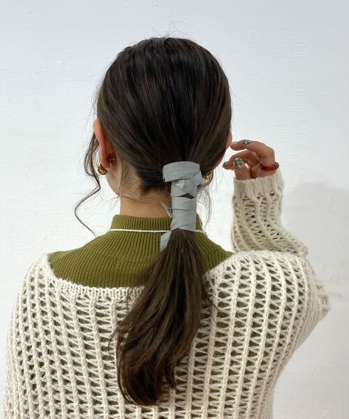 Lattice(Lattice)の「ヘアカフスリボン(その他ヘアアクセサリー・レディース・ピンク/ベージュ/グリーン/グレー・0)」の4枚目の写真