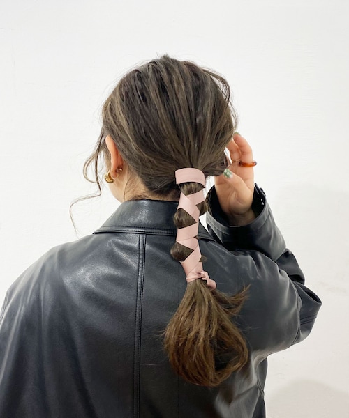 Lattice(Lattice)の「ヘアカフスリボン(その他ヘアアクセサリー・レディース・ピンク/ベージュ/グリーン/グレー・0)」の1枚目の写真