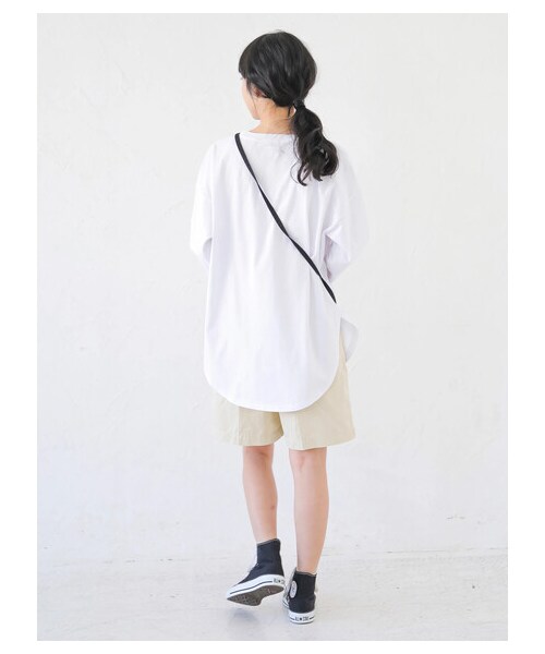 earth music&ecology(アースミュージックアンドエコロジー)の「【先行予約】Lee×earth ロゴプリントTシャツ(トップス・ホワイト/ブラック・F)」の12枚目の写真