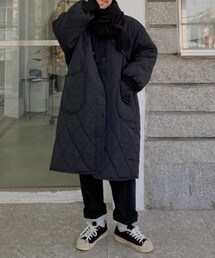 DHOLIC STYLE | [vinvle] Vネックキルティングロングジャンパー(その他アウター)