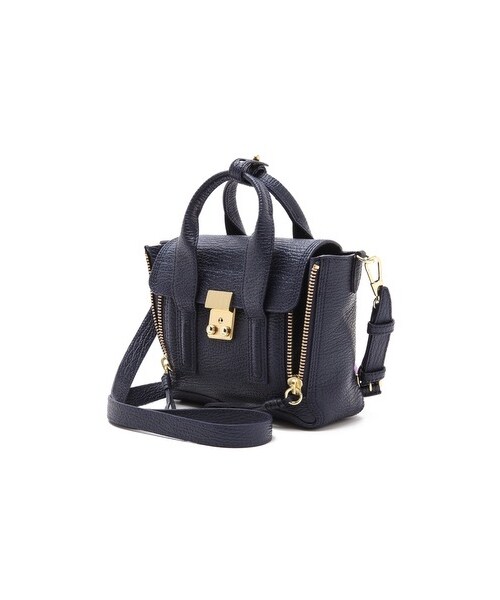 3.1 Phillip Lim(スリーワンフィリップリム)の「3.1 Phillip Lim Pashli Mini Satchel(ショルダーバッグ・Taupe/Black/Ink・One Size)」の13枚目の写真