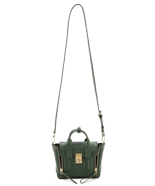 3.1 Phillip Lim(スリーワンフィリップリム)の「3.1 Phillip Lim Pashli Mini Satchel(ショルダーバッグ・Taupe/Black/Ink・One Size)」の16枚目の写真