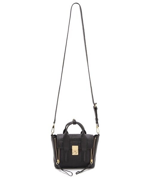 3.1 Phillip Lim(スリーワンフィリップリム)の「3.1 Phillip Lim Pashli Mini Satchel(ショルダーバッグ・Taupe/Black/Ink・One Size)」の20枚目の写真