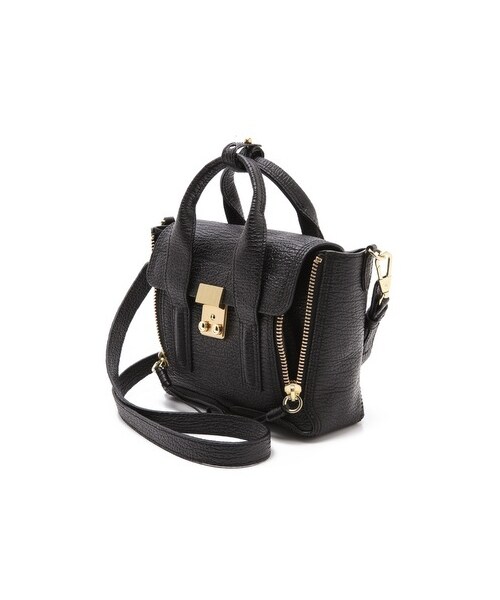 3.1 Phillip Lim(スリーワンフィリップリム)の「3.1 Phillip Lim Pashli Mini Satchel(ショルダーバッグ・Taupe/Black/Ink・One Size)」の19枚目の写真