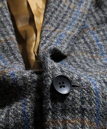 FREAK’S STORE × HARRIS TWEED コート、グレー 中古・古着通販】Harris Tweed (ハリスツイード) チェスター