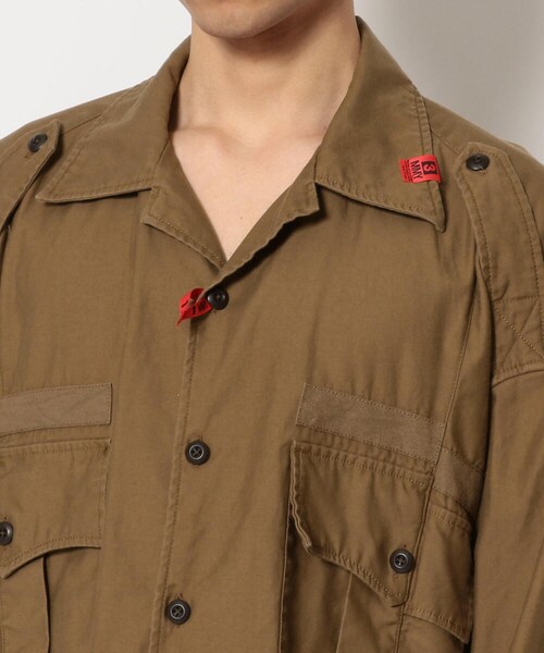 MIHARAYASUHIRO（ミハラヤスヒロ）の「Maison MIHARAYASUHIRO/メゾン ミハラヤスヒロ/RESIZED MILLITARY SH IRTS（トップス・メンズ・BROWN・44/46）」の4枚目の写真