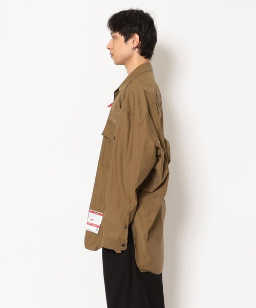 MIHARAYASUHIRO（ミハラヤスヒロ）の「Maison MIHARAYASUHIRO/メゾン ミハラヤスヒロ/RESIZED MILLITARY SH IRTS（トップス・メンズ・BROWN・44/46）」の2枚目の写真