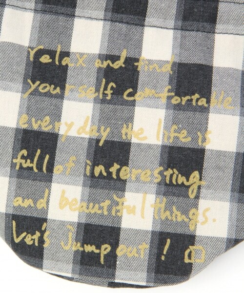 studio CLIP（スタディオクリップ）の「プリントオンアソート巾着バッグ（バッグ・グレージュ/ブラック/ピンク/キナリ/イエロー/ネイビー）」の17枚目の写真