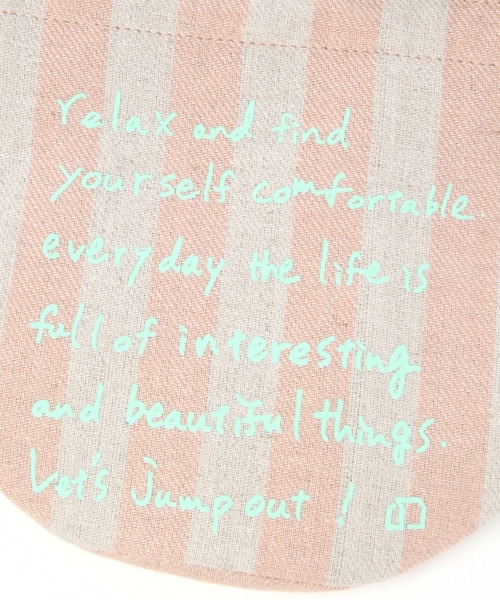 studio CLIP（スタディオクリップ）の「プリントオンアソート巾着バッグ（バッグ・グレージュ/ブラック/ピンク/キナリ/イエロー/ネイビー）」の18枚目の写真