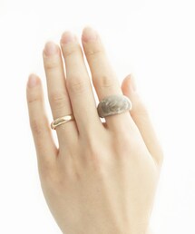 3coins | ワイドマーブルリング2個SET(リング)