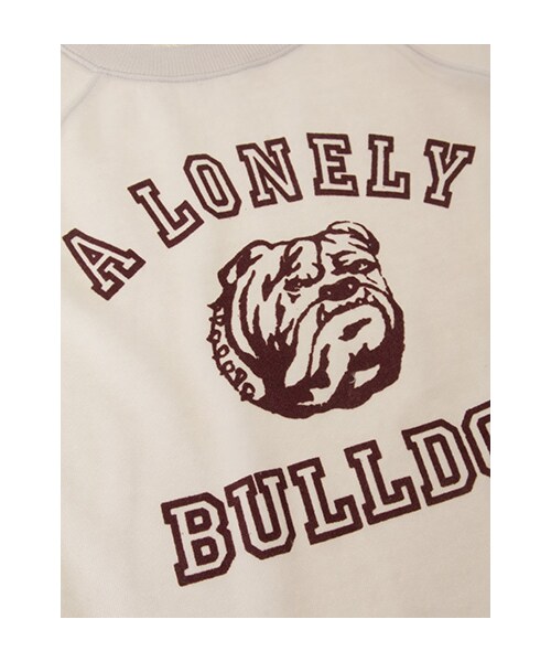 w closet（ダブルクローゼット）の「プリント入り裏毛ラグランプルオーバー（トップス・レディース・オフホワイト/グレー/D.グリーン/ブラック・FREE）」の10枚目の写真