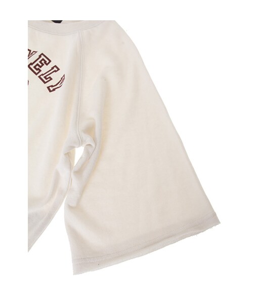 w closet（ダブルクローゼット）の「プリント入り裏毛ラグランプルオーバー（トップス・レディース・オフホワイト/グレー/D.グリーン/ブラック・FREE）」の9枚目の写真