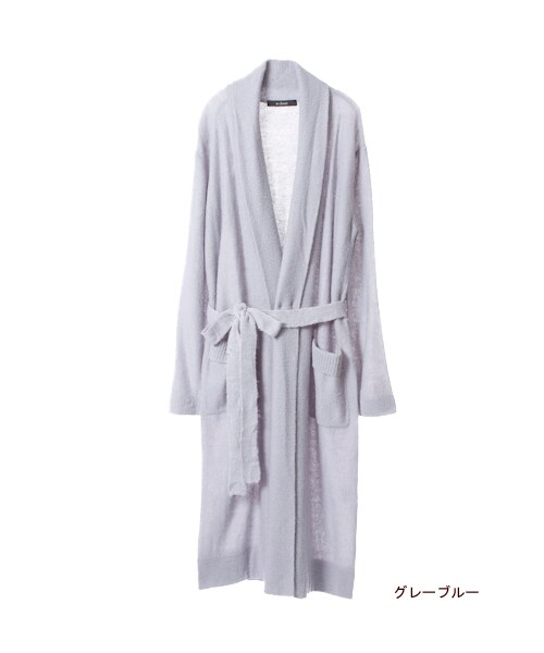 w closet（ダブルクローゼット）の「ガウン風ロングカーディガン（トップス・レディース・ピンクベージュ/グレーブルー/ネイビー・FREE）」の3枚目の写真