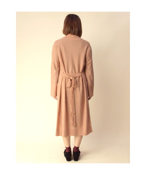 w closet（ダブルクローゼット）の「ガウン風ロングカーディガン（トップス・レディース・ピンクベージュ/グレーブルー/ネイビー・FREE）」の6枚目の写真